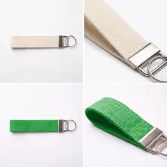 Móc khóa dây vải in logo theo yêu cầu