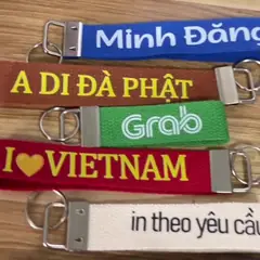 Móc khóa dây vải video thực tế