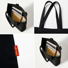 Tote canvas đen in logo theo yêu cầu