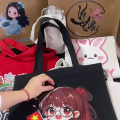 Tote canvas đen video thực tế