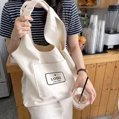 Túi liền thân có túi phụ in logo theo yêu cầu