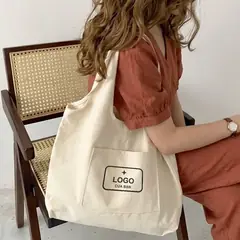 Túi liền thân có túi phụ in logo theo yêu cầu