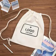 Balo dây rút (mộc) in logo theo yêu cầu