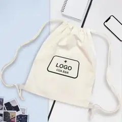 Balo dây rút (mộc) in logo theo yêu cầu