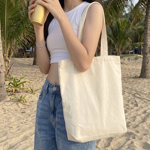 Tote canvas mộc